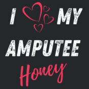 I Love My Amputee Honey Hoodie Design