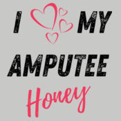 I Love My Amputee Honey Long Sleeve T-Shirt Design